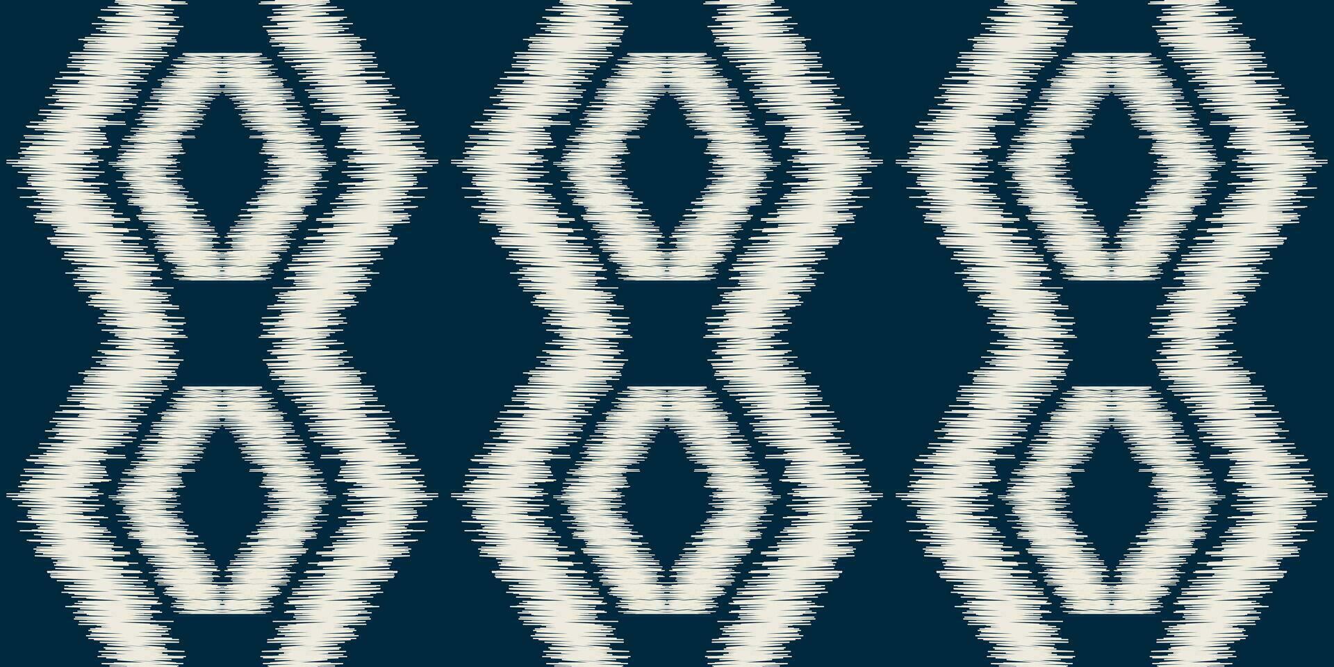 Ethnic Ikat fabric pattern geometric style.African Ikat embroidery Ethnic oriental pattern blue background. Abstract,vector,illustration.Texture,clothing,frame,decoration,carpet,motif. vector