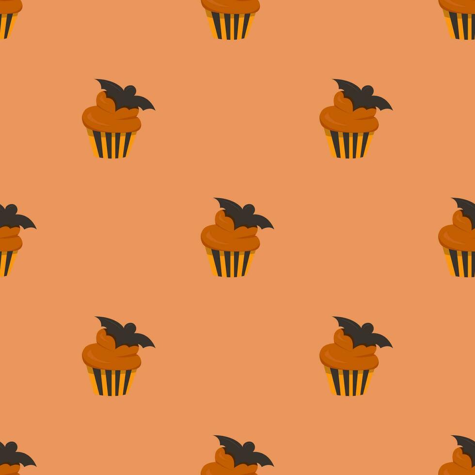 sweet cupcake pattern. Vector Image. Vector illustration