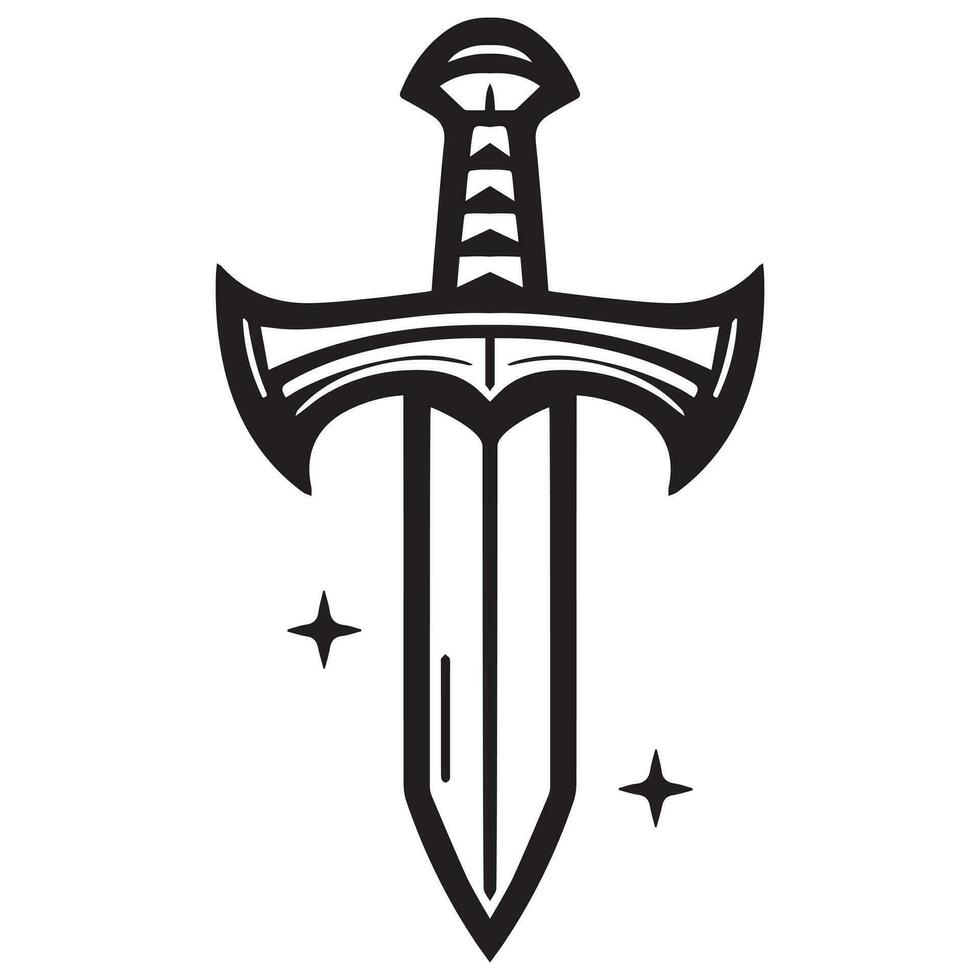 Elegant Sword Vector Illustration