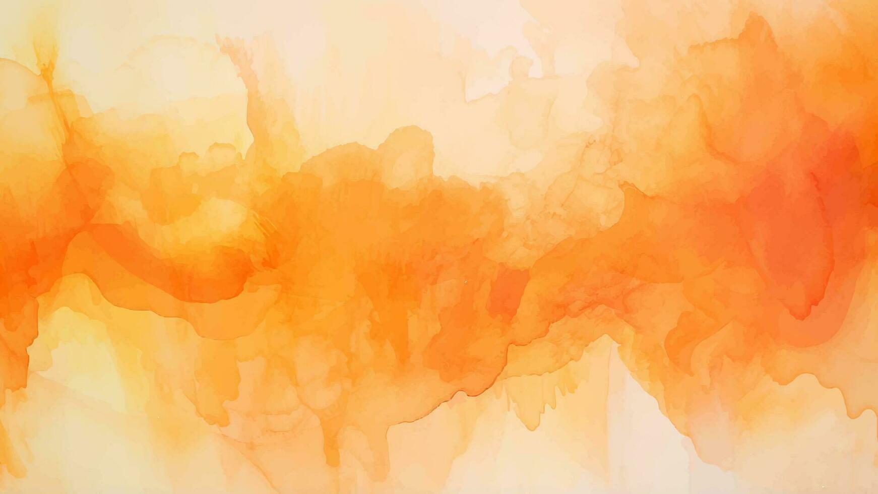 Abstract orange watercolor background. Orange water color splash texture vector