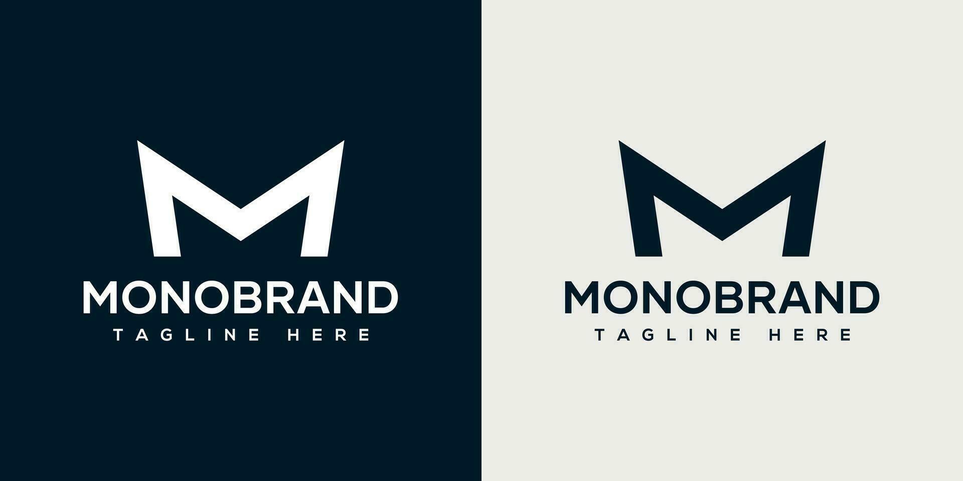 M Monogram Logo Design Template - Free Vector