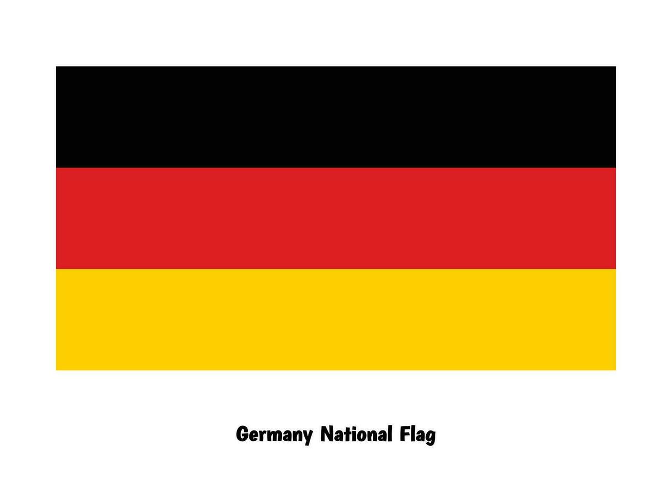 Alemania nacional bandera vector ilustración