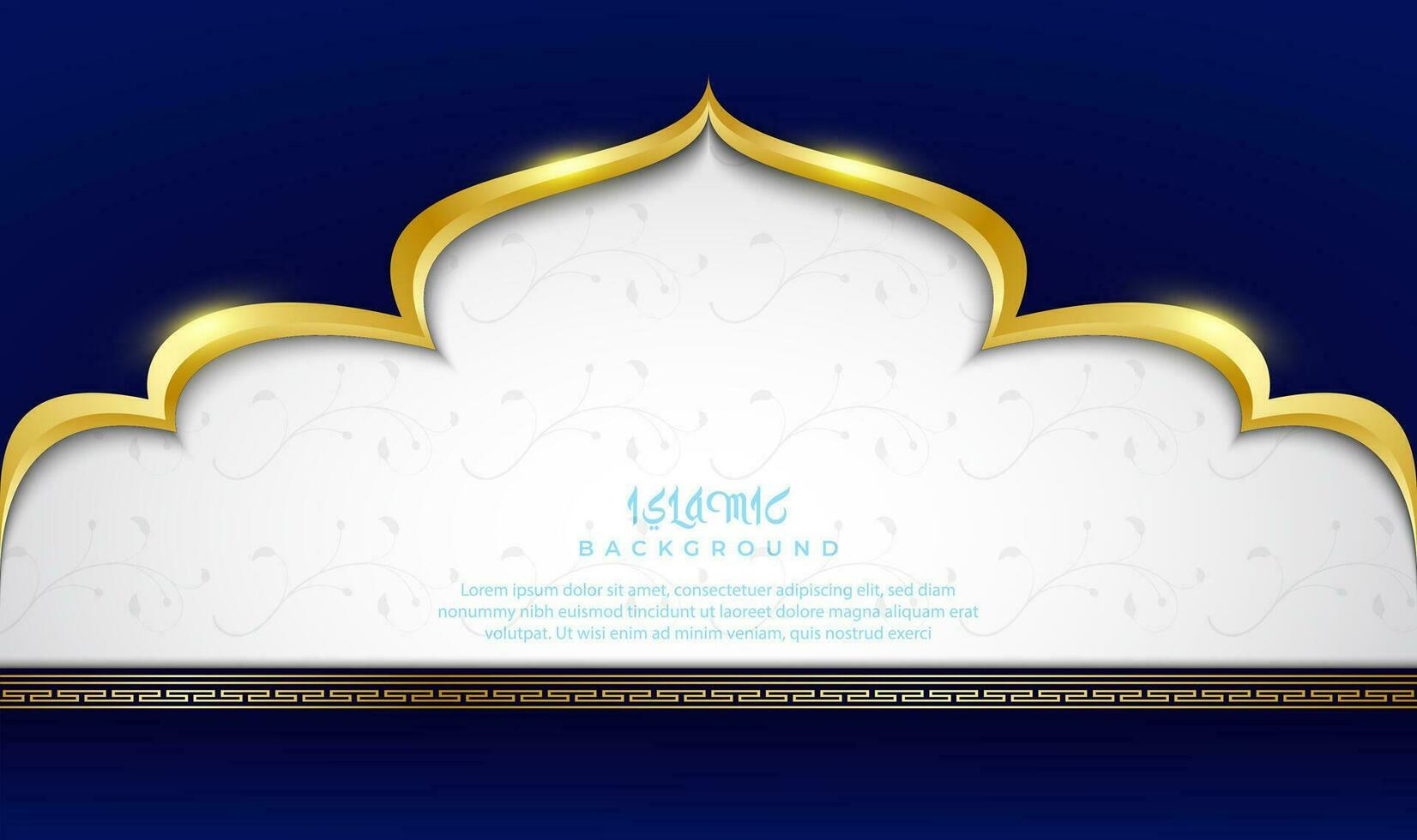 Dark blue lukury Islamic background 32502190 Vector Art at Vecteezy