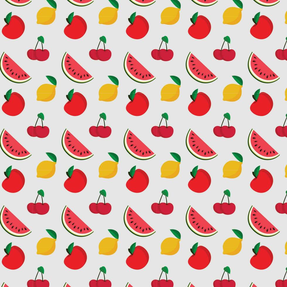 Fruit seamless pattren vector