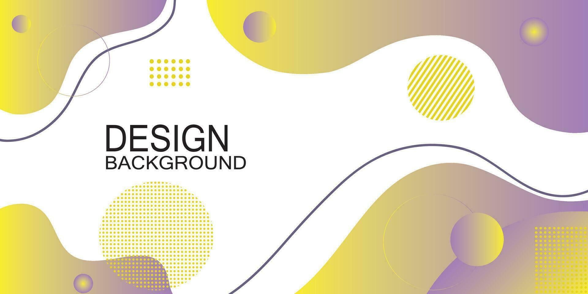 Colorful template banner with gradient color. Design with liquid shape. vector