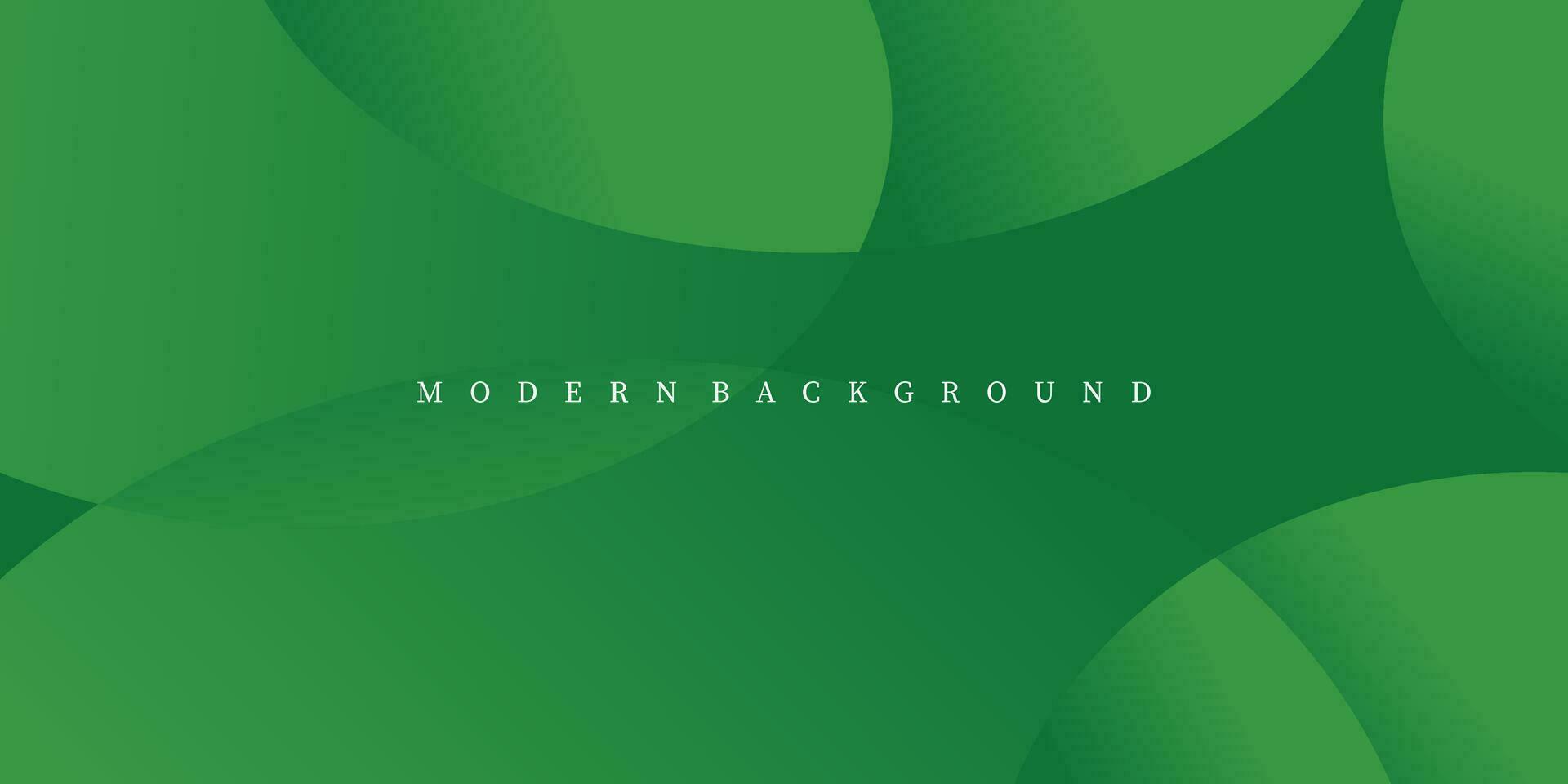 Abstract green circle background. Modern green vector background. Geometric background design