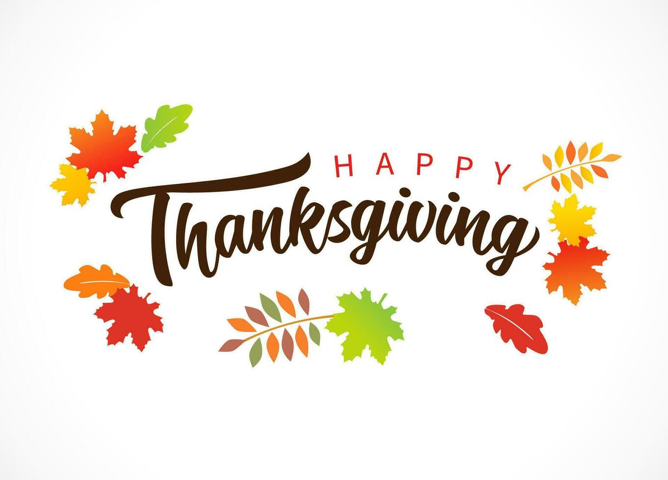 Happy Thanksgiving greeting card design vector