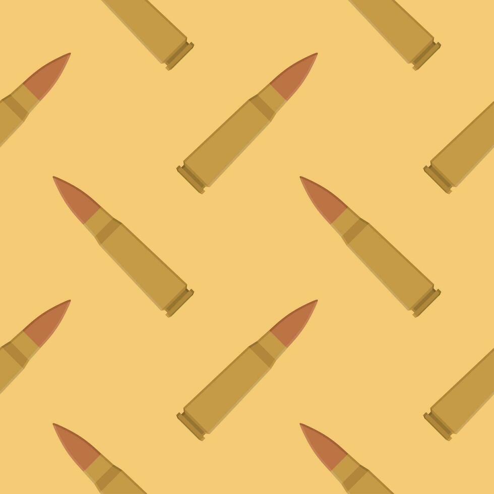 bullet seamless pattern vector illustration.Texture of military ammunition. Cartridges for rifles and submachine gun.