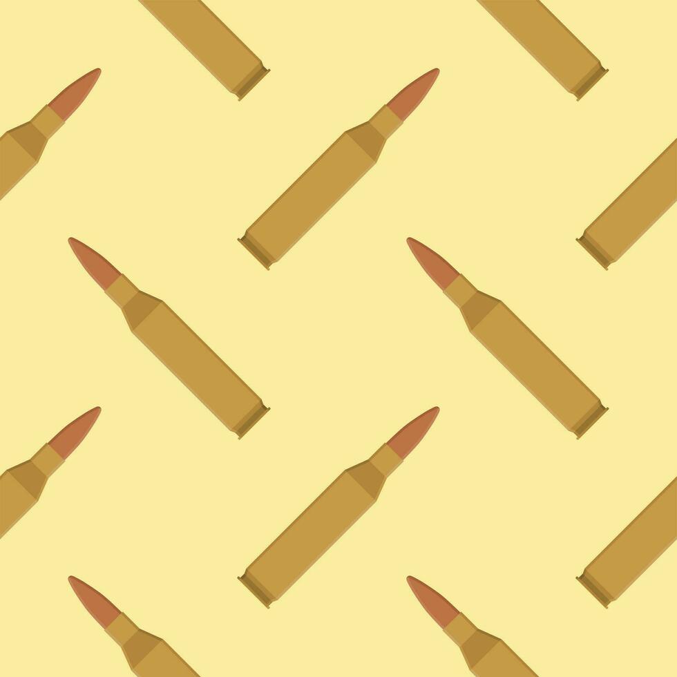 bullet seamless pattern vector illustration.Texture of military ammunition. Cartridges for rifles and submachine gun.