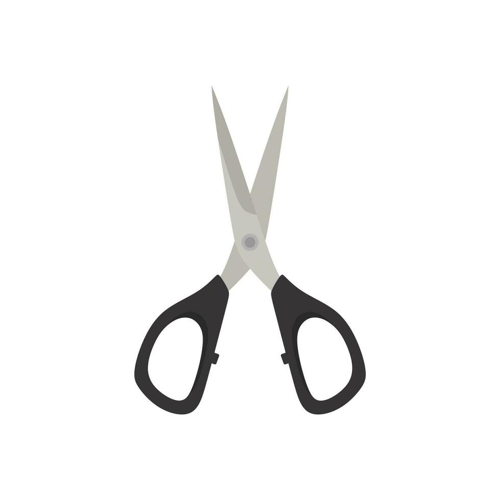 scissors flat design vector illustration isolated on white background
