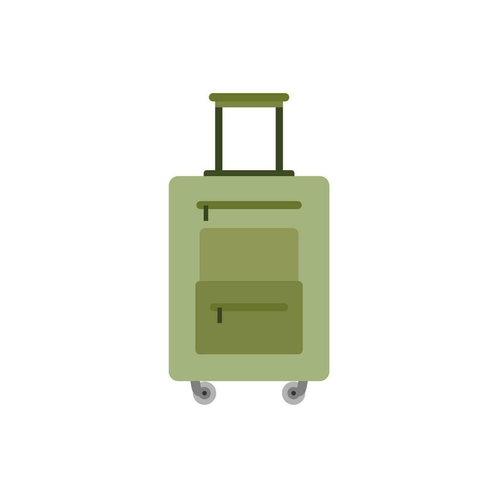 luggage for travel suitcase for vacation and journey vector illustration on white background
