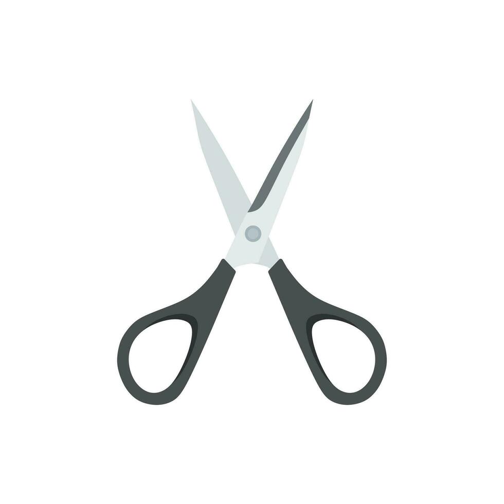 scissors flat design vector illustration isolated on white background