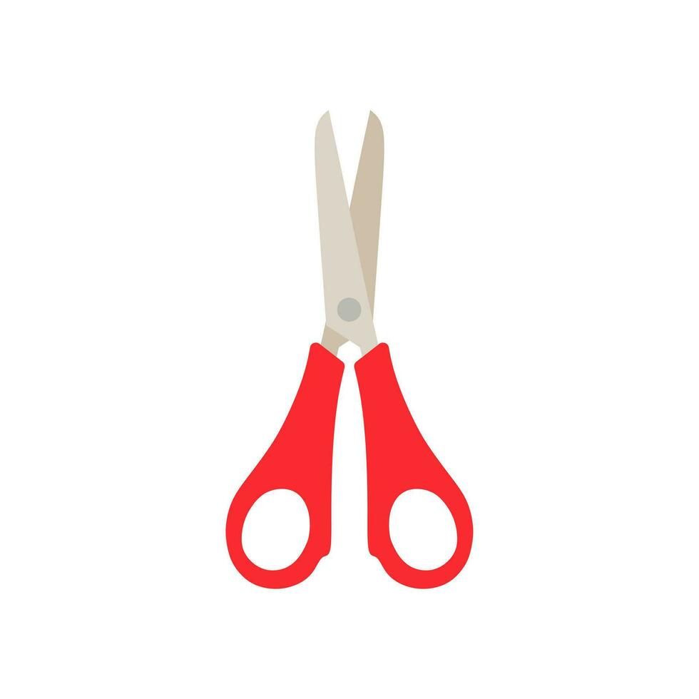 scissors flat design vector illustration isolated on white background