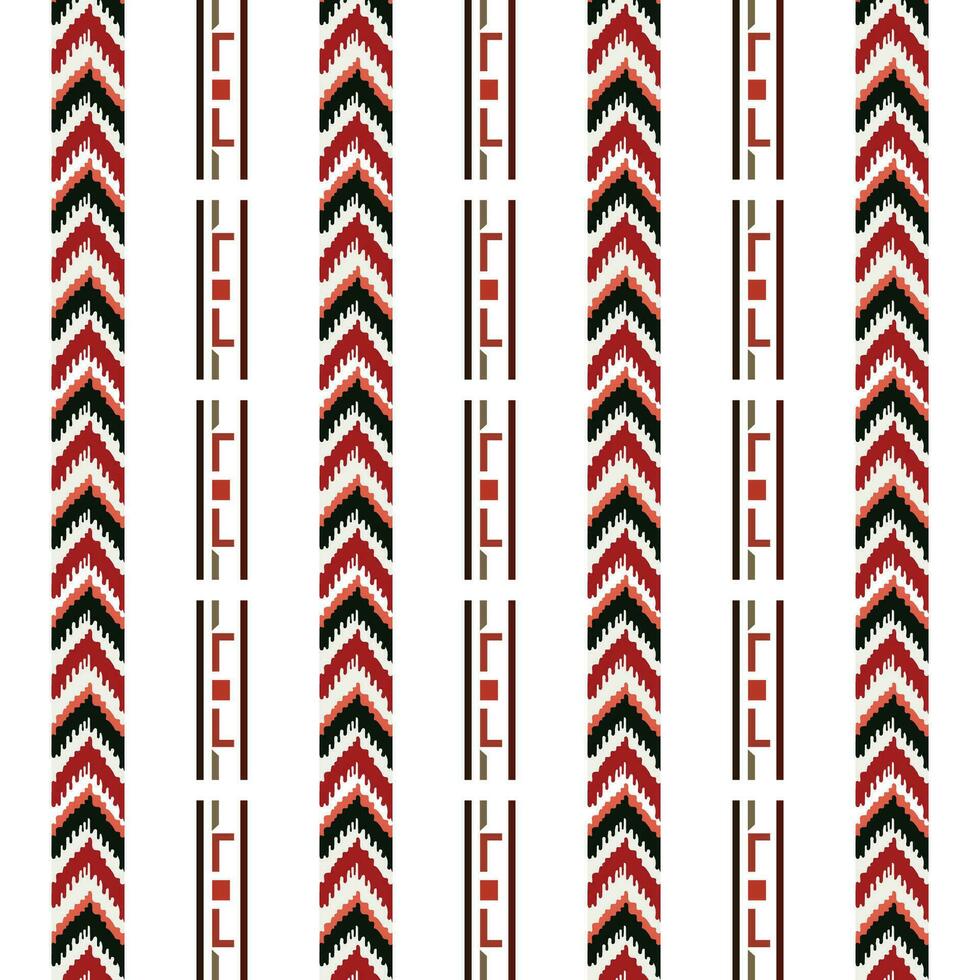 A pattern border containing row of red and black arrows on a white background vector