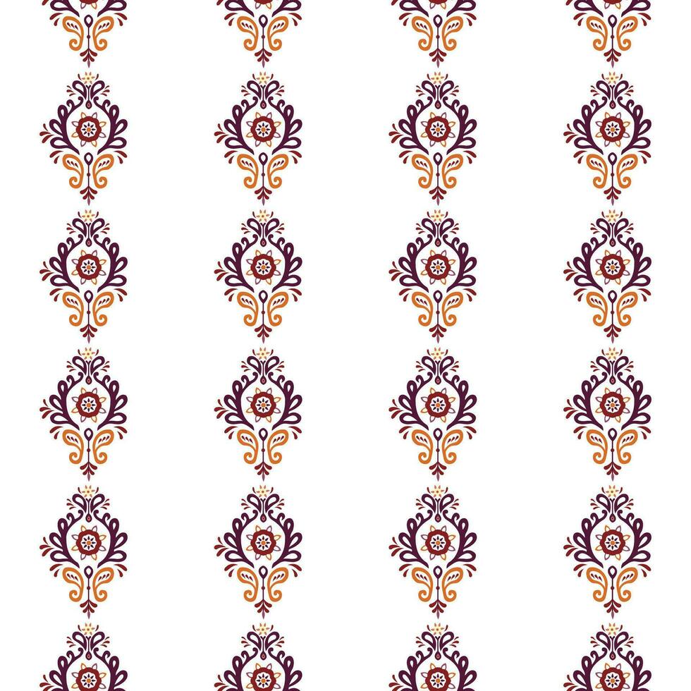 A vibrant floral pattern on a clean white backdrop vector
