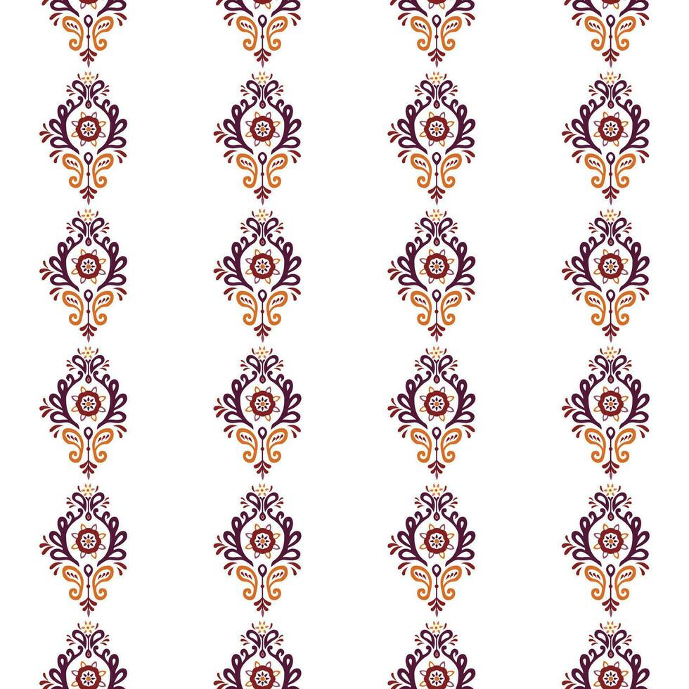 A vibrant floral pattern on a clean white backdrop vector