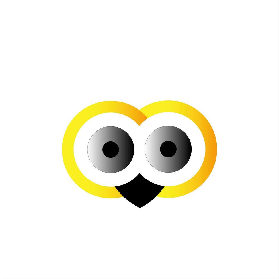 Owl maskot vector cartoon white background