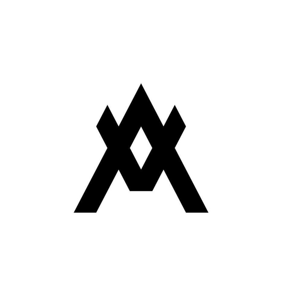 inicial letra un logo vector diseño modelo moderno