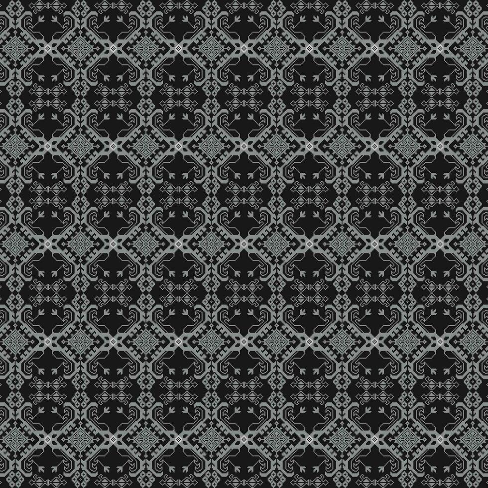 A black and white background with a pattern, repeated seamless border vector