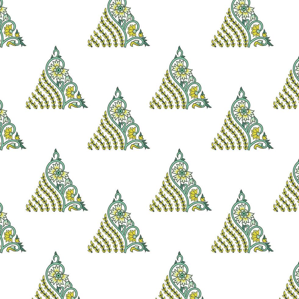 A colorful and vibrant triangle shape pattern on a white background vector