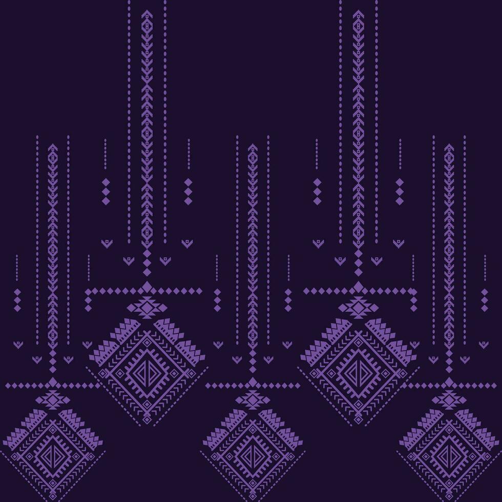A dark and vibrant patterned background in black and purple vector