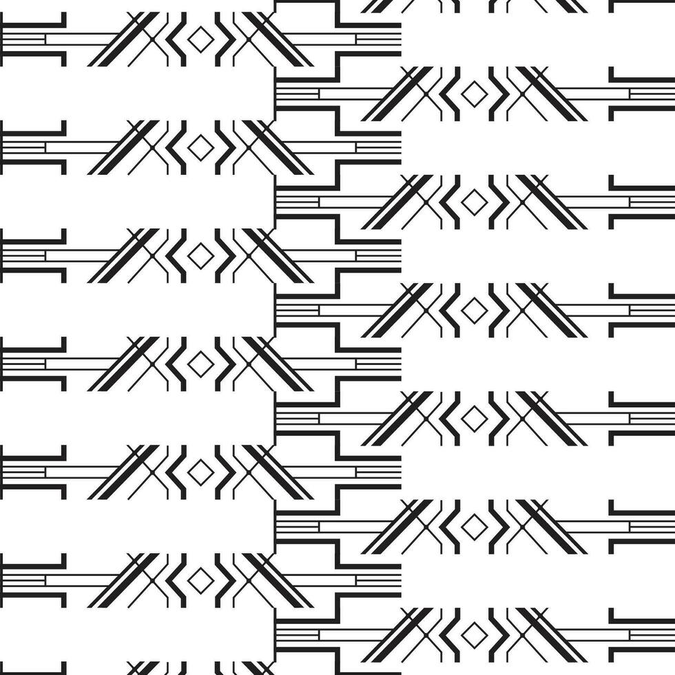 un monocromo resumen modelo con intersectando líneas vector