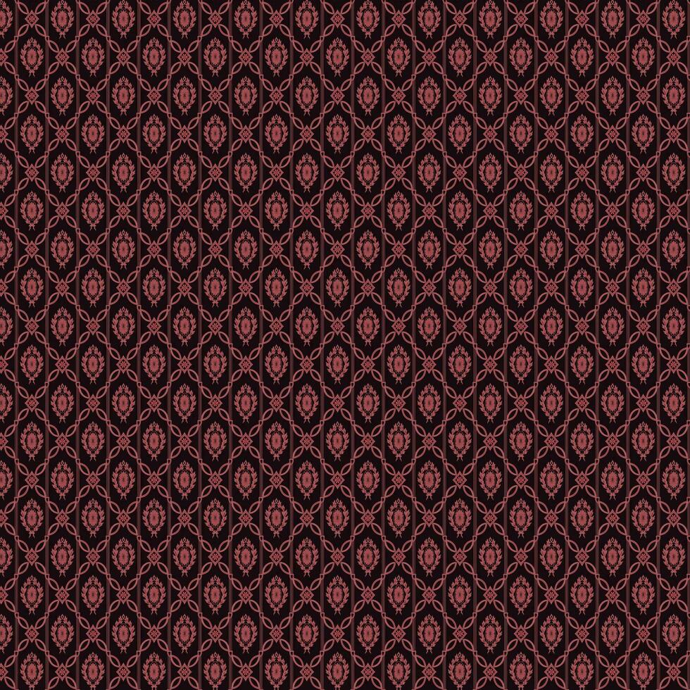 A red and black background with a seamless repeated pattern vector