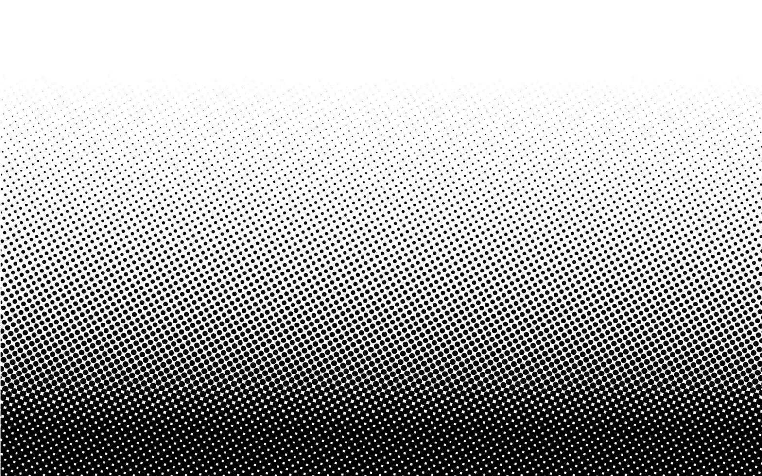 Vertical gradient halftone dotted background. Dots texture banner template. Texture overlay grunge distress linear. Black and white duotone faded effect layout. Vector illustration