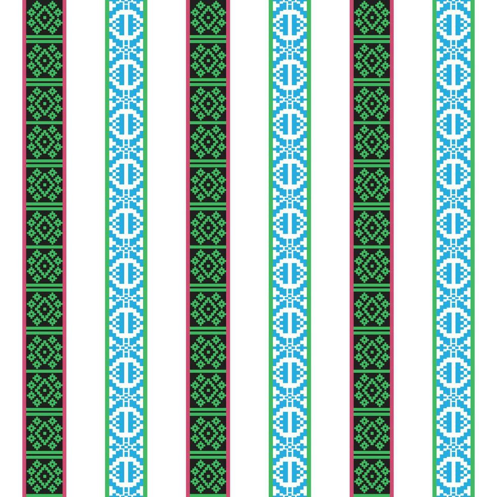 Vibrant green and white striped geometric pattern borders vector