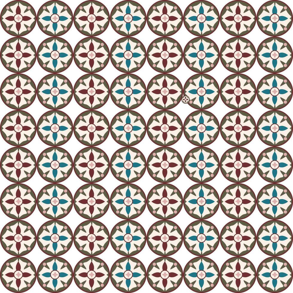 A geometric pattern with overlapping circles on a white background vector