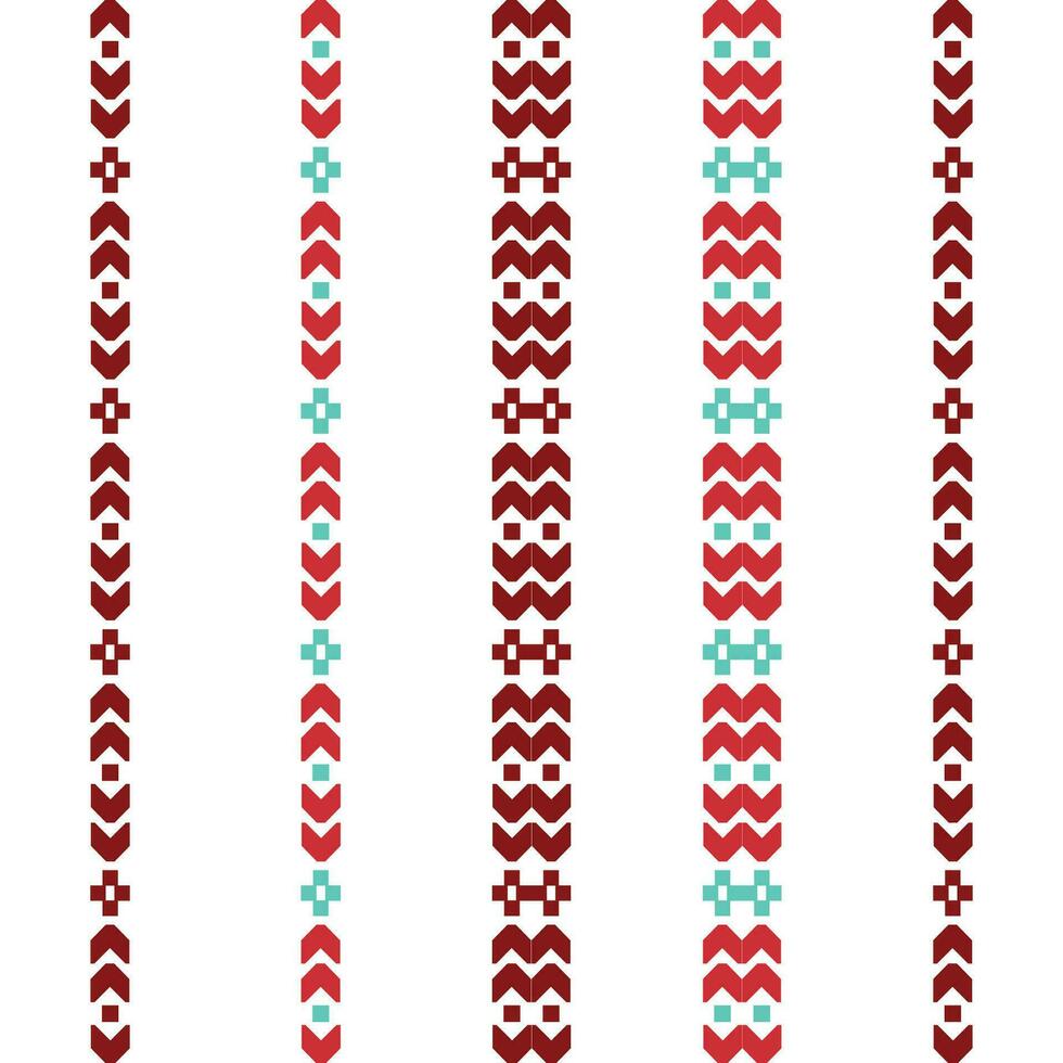 Abstract geometric pattern borders with red and blue lines on a white background vector