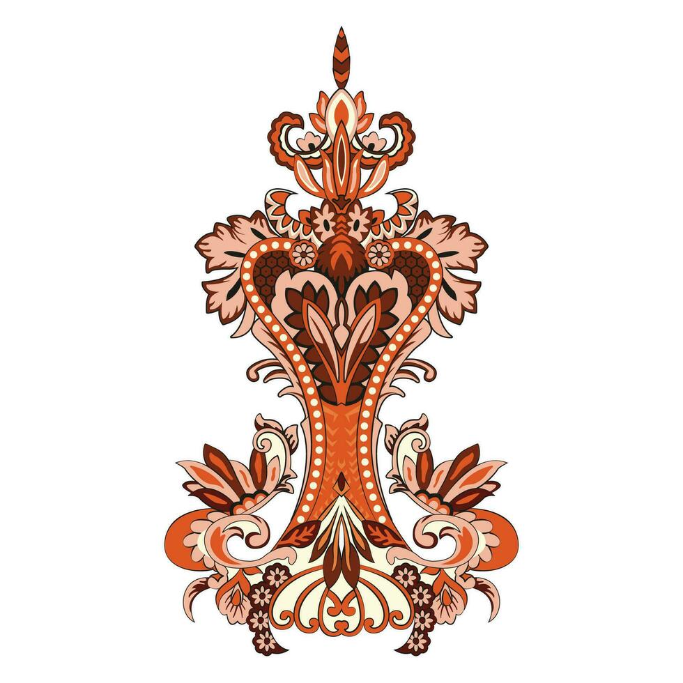 An intricate and elaborate design drawn on a clean white background vector