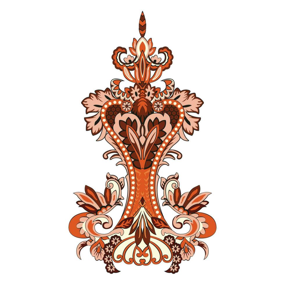 An intricate and elaborate design drawn on a clean white background vector