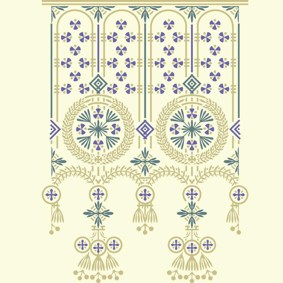 A pattern with a cross symbolizing faith and spirituality vector