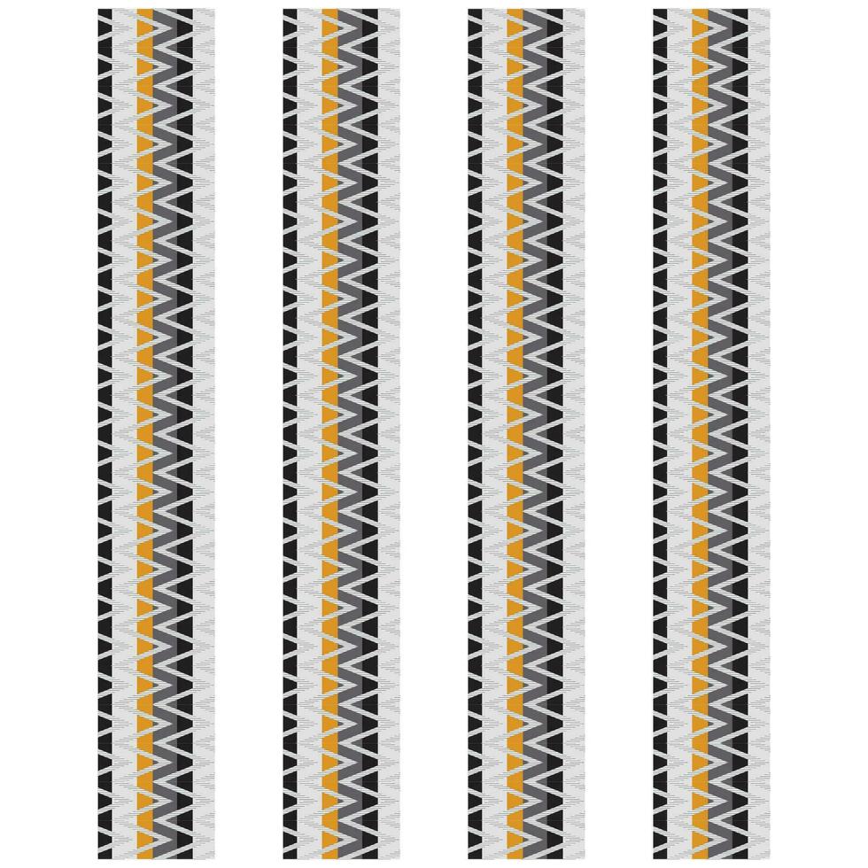 A white and yellow striped border pattern with black and white stripes vector