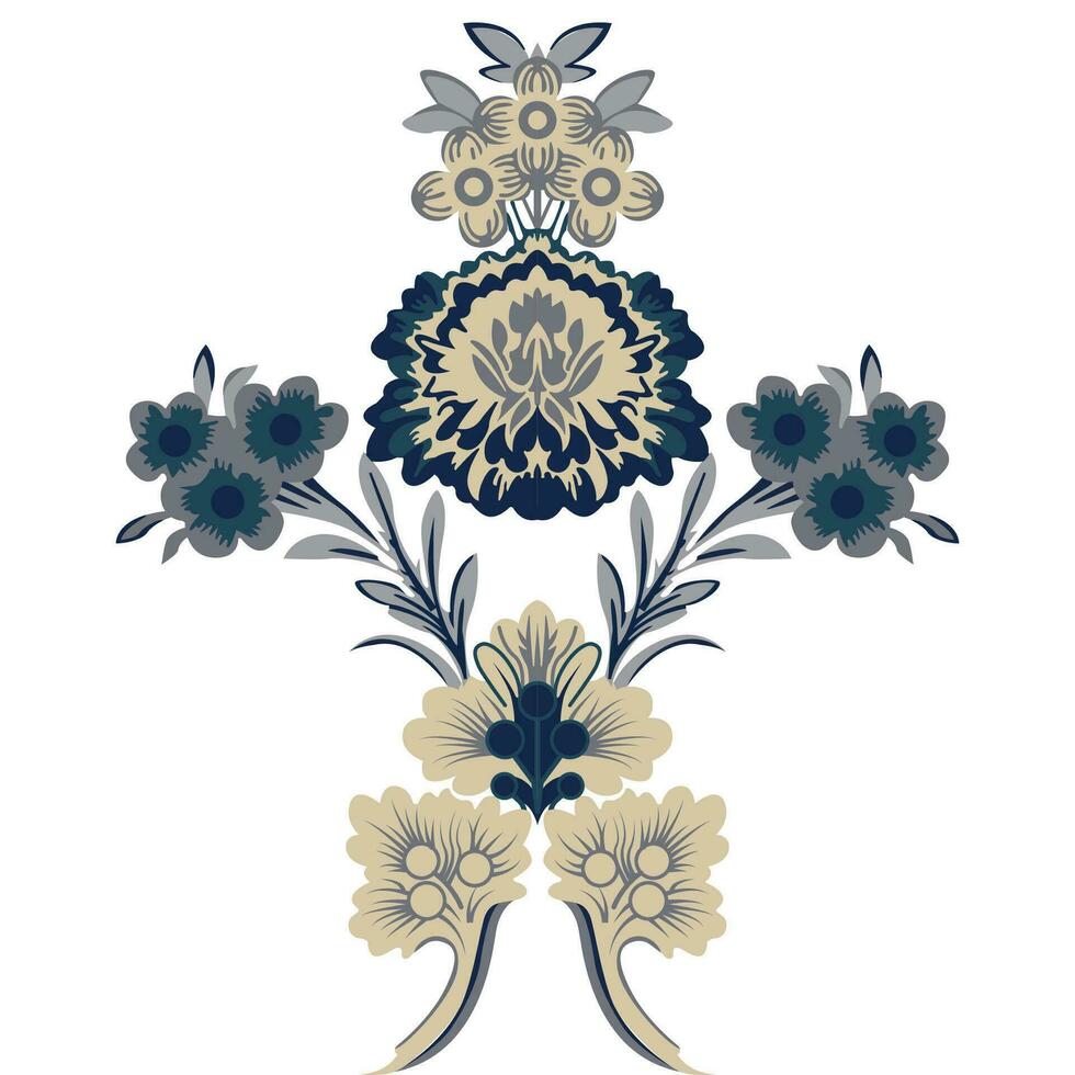 A cross adorned with flowers vector
