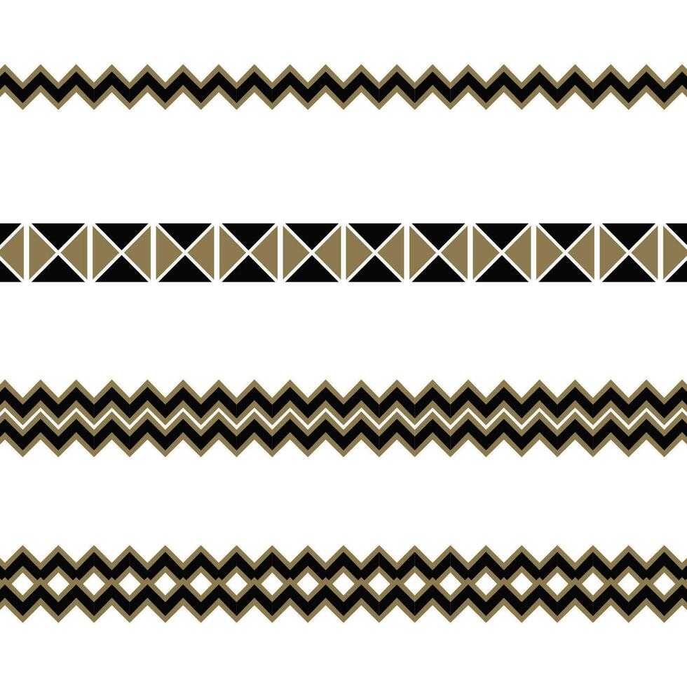 Black and white geometric lines in abstract art, border 32503373 Vector