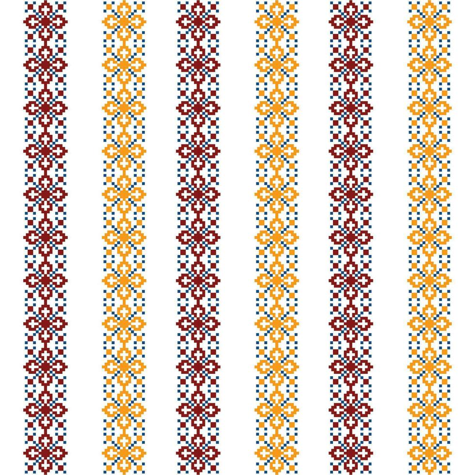 Abstract pattern border in colored dots on a white background vector