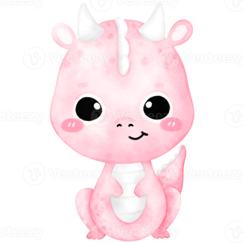 Pink Dragon, cute Dragon, Year of the dragon png