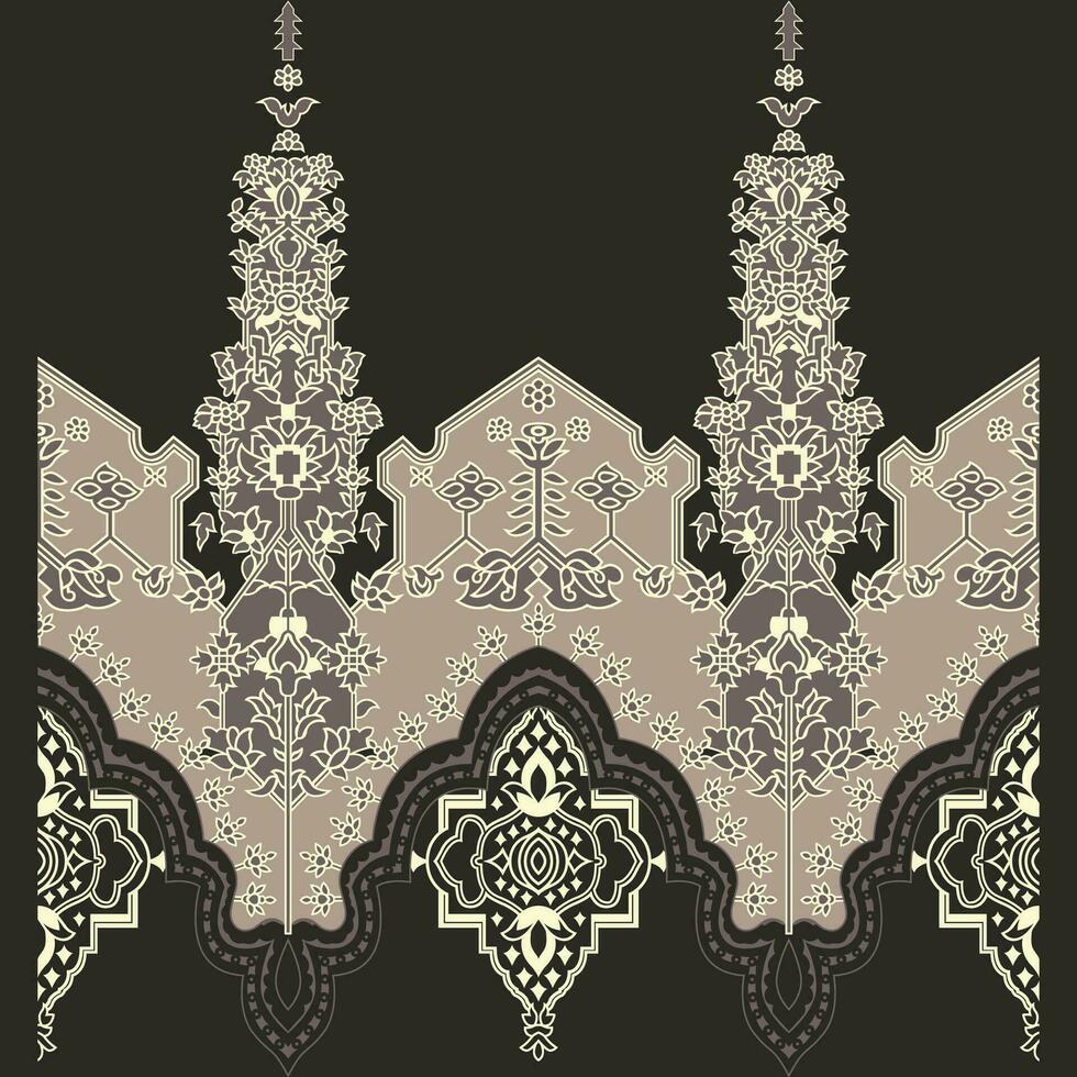 A black and white pattern against a dark background vector