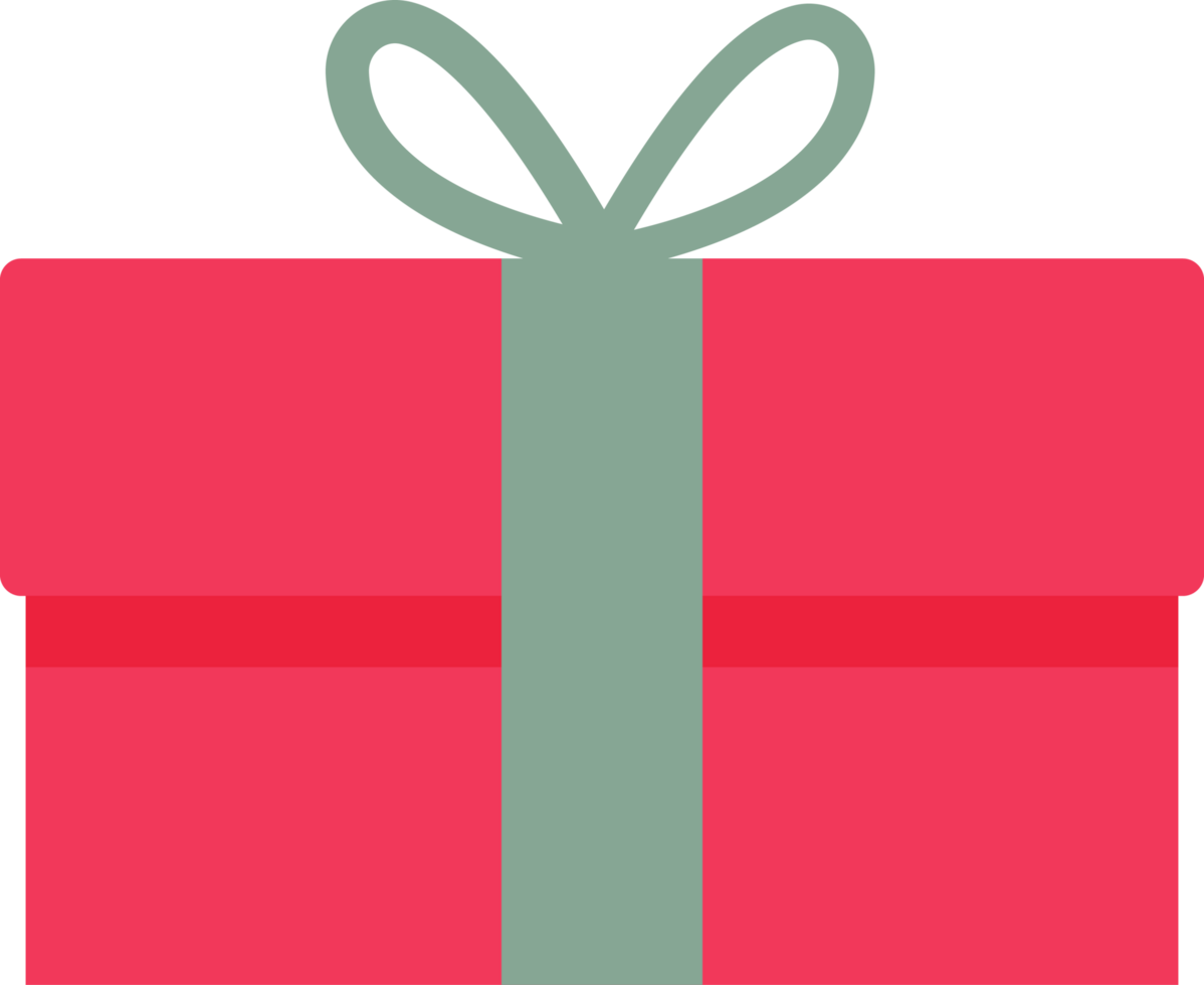 Gift box with bow png