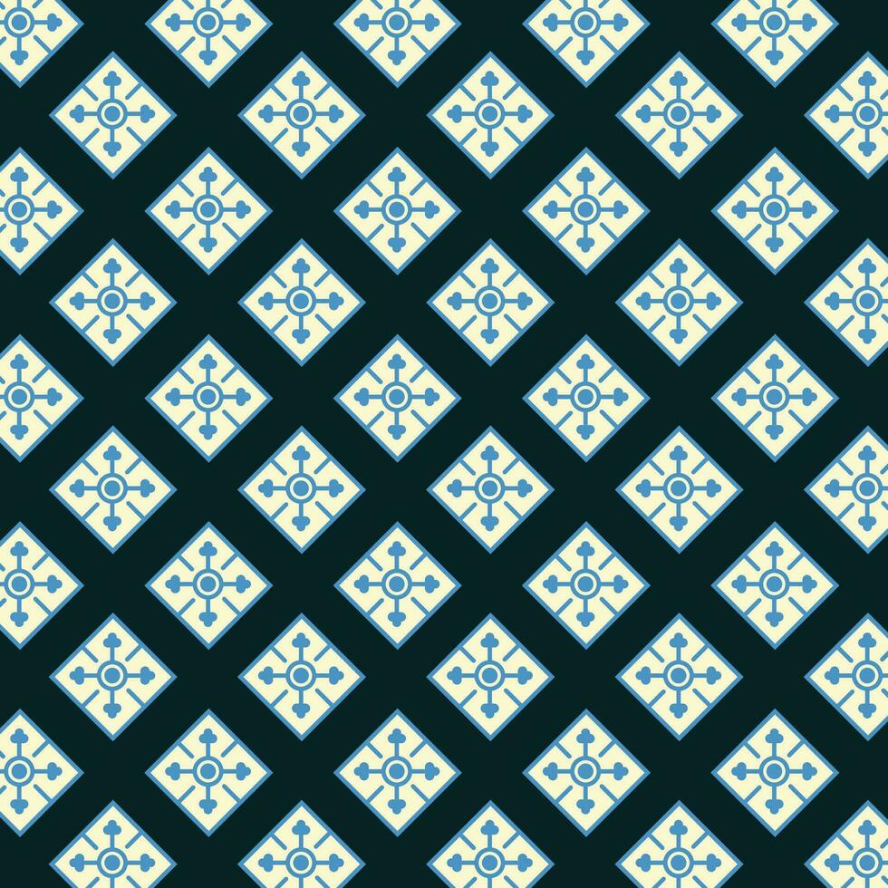 A blue and white pattern on a dark background vector