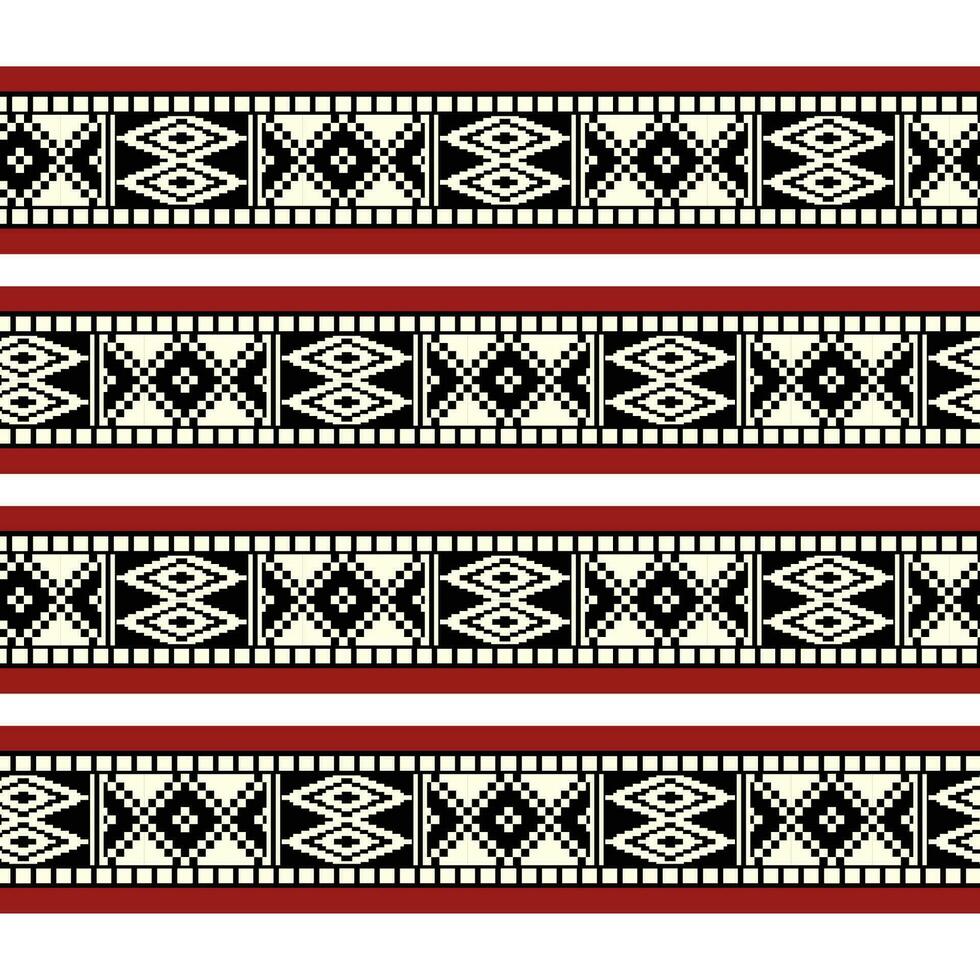 A bold and vibrant striped pattern in red, white, and black vector
