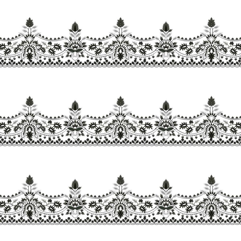A delicate lace border on a clean white background vector