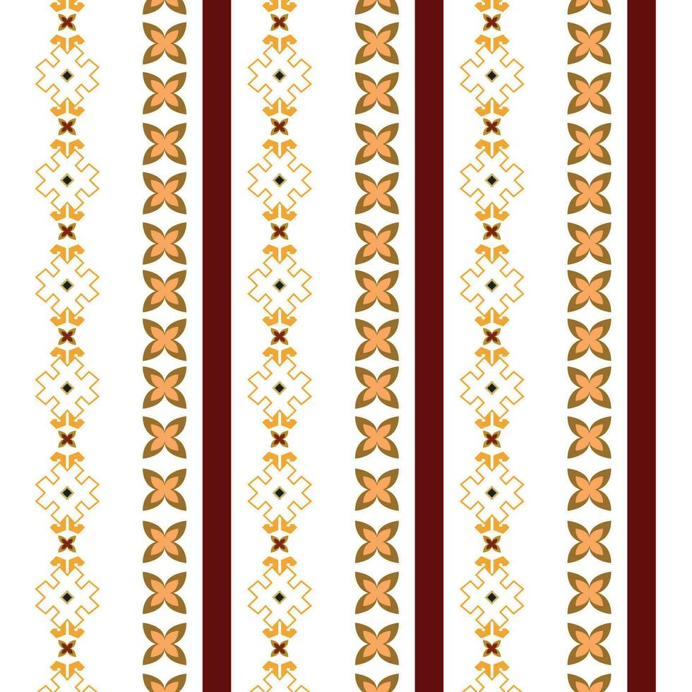 A vibrant red and white striped border patterns adorned with shimmering gold stars vector
