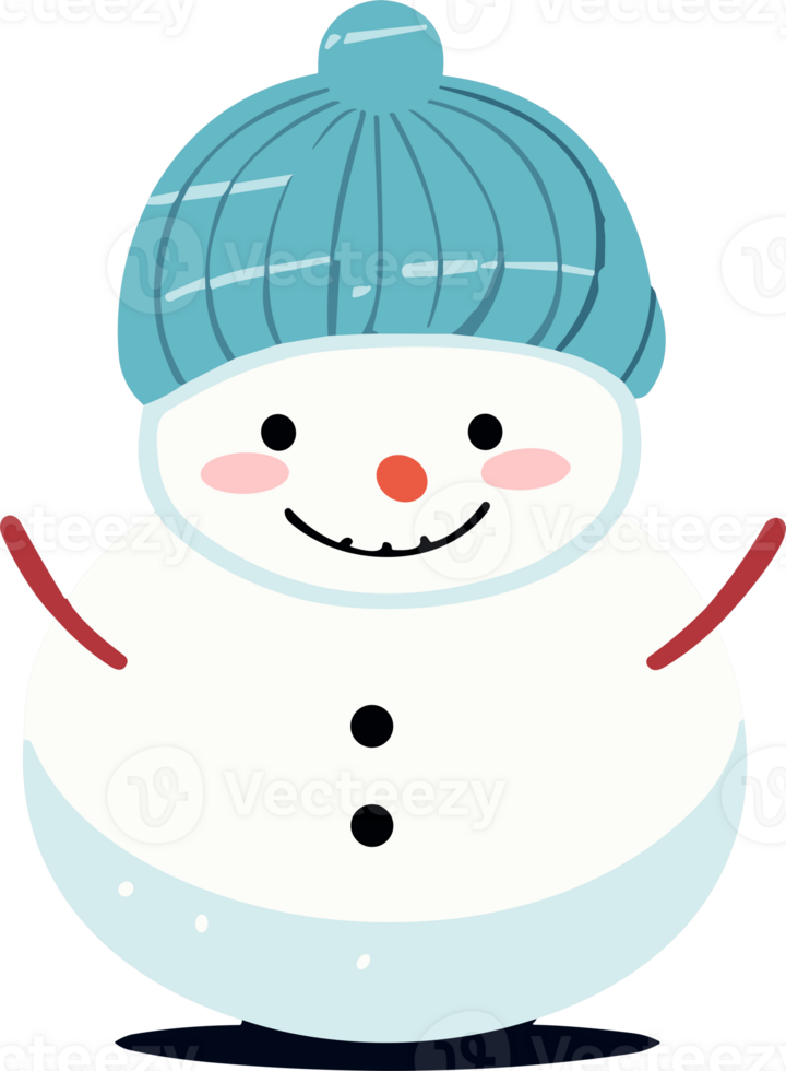 Whimsical Winter Charm with Adorable Snowman png