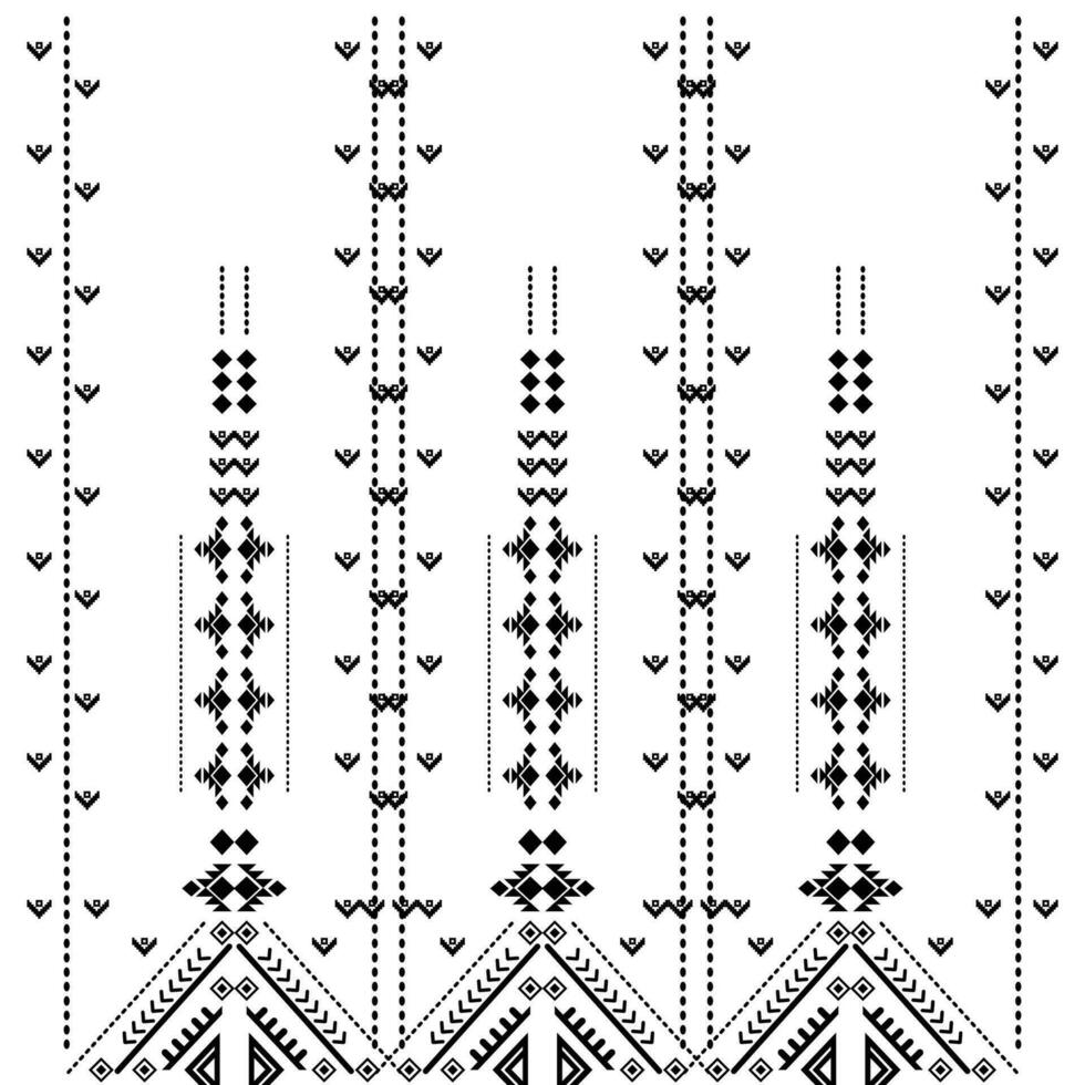 A black and white repeated border motif on of a pattern vector