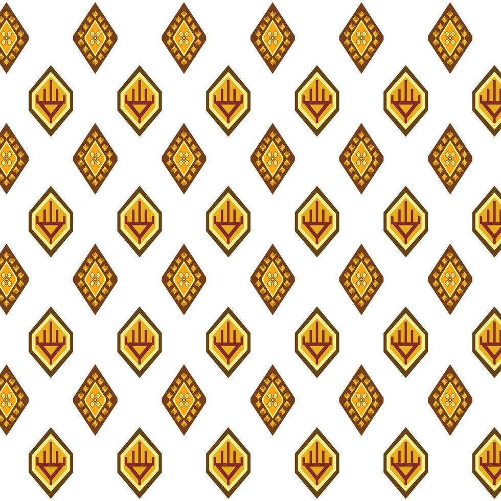 A colorful abstract composition of seamless repeated patterns with squares on a white background vector