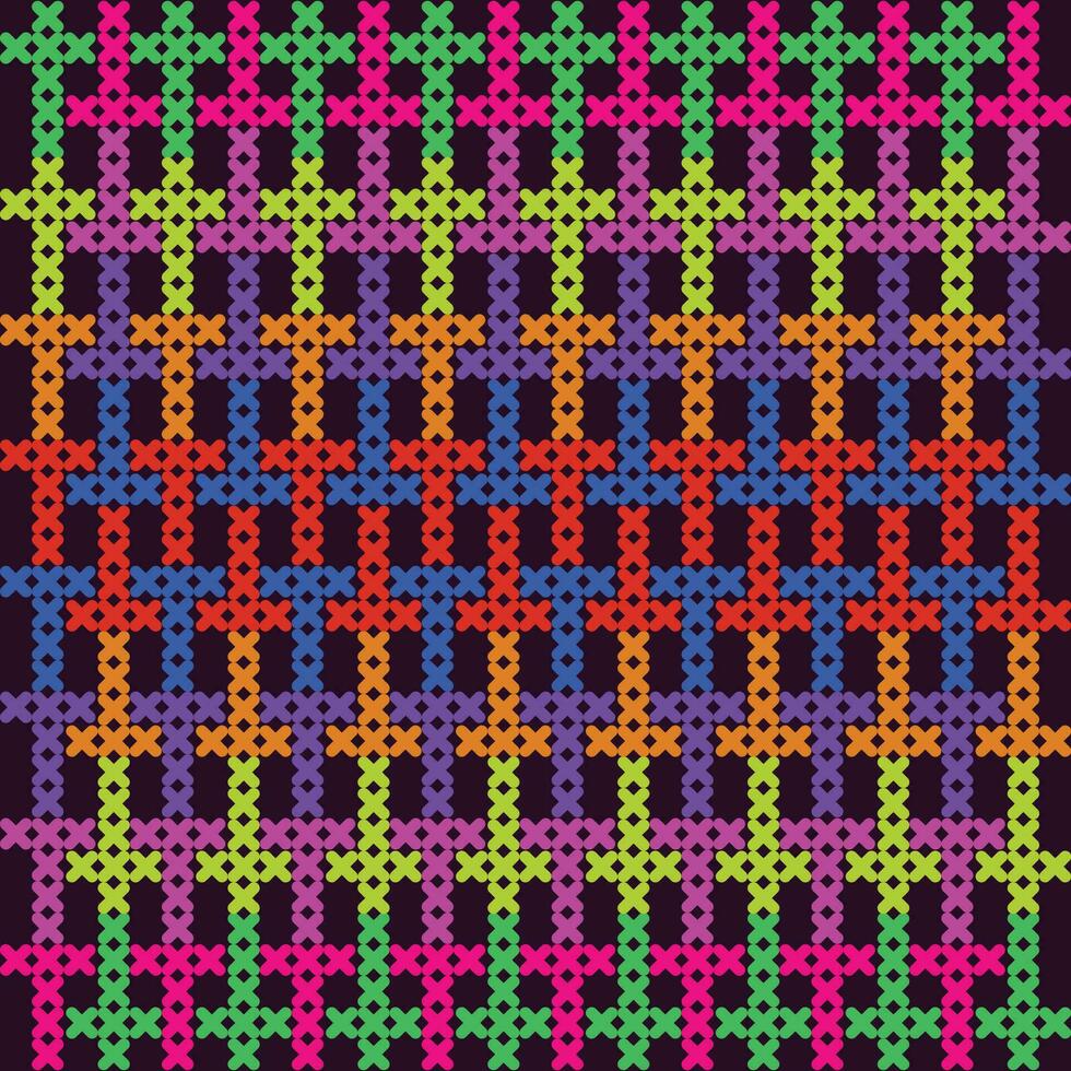 A vibrant and intricate mosaic pattern created with small squares vector