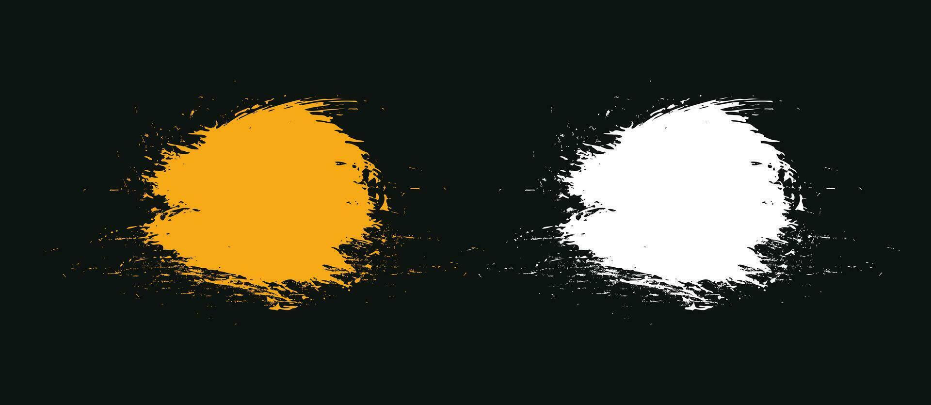 Isolated ink vector brush strokes